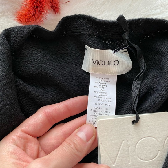 VICOLO Asymmetrical Wrap Cardigan - Picture 3 of 7